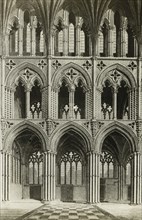 Ely Cathedral: Presbytery, from an Engraving, c. 1891. Creator: Frederick Henry Evans.