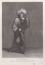 Le Cadi-leskier, Chef des Loix. Il y en a un d'Europe et un d'Asie, 1714-15. Creator: Unknown.