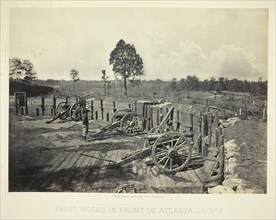 Rebel Works in Front of Atlanta, GA, No. 2, 1864. Creator: George N. Barnard.