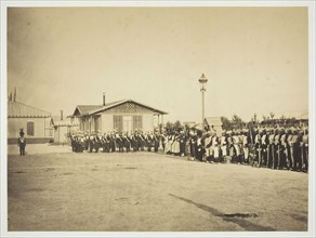 Light-Infantry Soldiers, Camp de Châlons, 1857. Creator: Gustave Le Gray.