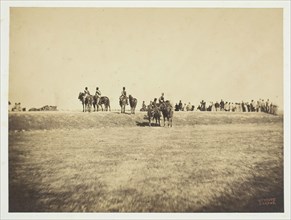Untitled [cavalry], 1857. Creator: Gustave Le Gray.