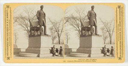 Lincoln Monument in Lincoln Park, 1887/93. Creator: Henry Hamilton Bennett.