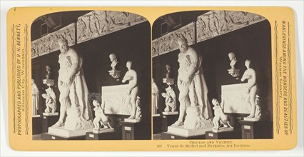 Venus de Medici and Herkales; Art Institute, 1893. Creator: Henry Hamilton Bennett.