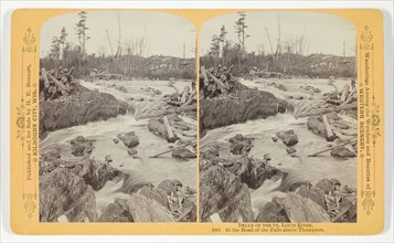 At the Head of the Falls above Thompson, 1889. Creator: Henry Hamilton Bennett.