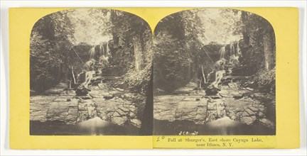 2d Fall at Shurger's, East shore Cayuga Lake, near Ithaca, N.Y., 1860/65. Creator: J. C. Burritt.