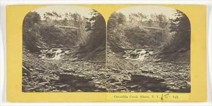 Cascadilla Creek, Ithaca, N.Y. 1st Fall, 1860/65. Creator: J. C. Burritt.