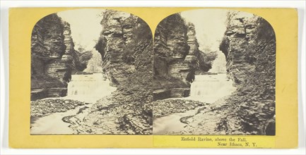 Enfield Ravine, above the Fall. Near Ithaca, N.Y., 1860/65. Creator: J. C. Burritt.
