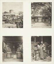 A Canton Pawn Shop; Honam Temple, Canton; Temple of Five Hundred Gods, Canton..., c. 1868. Creator: John Thomson.