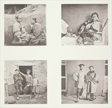 Amoy Women; The Small Foot of a Chinese Lady; Amoy Men; Male and Female Costume, Amoy, c.1868. Creator: John Thomson.