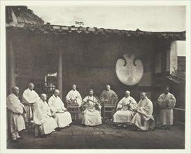 The Abbot and Monks of Kushan, c. 1868. Creator: John Thomson.