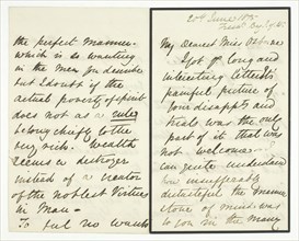Autograph Letter, 20 June 1875. Creator: Julia Margaret Cameron.
