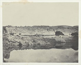 Rive Septentrionale du Nil (Village d'Abou-Koli), Vue Prise au Nord de Philoe; Nubie, 1849/51. Creator: Maxime du Camp.