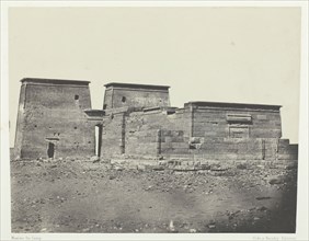 Temple De Dakkeh (Ancienne Pselcis); Nubie, 1849/51, printed 1852. Creator: Maxime du Camp.