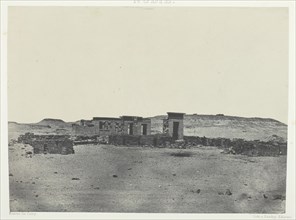 Temple et Village de Débôd, Parembole de l'Itinéraire d'Antonin; Nubie, 1849/51, printed 1852. Creator: Maxime du Camp.