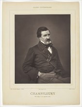 Champfleury (born Jules François Felix Fleury-Husson, French critic and novelist, 1821-1889), c.1855 Creator: Nadar.