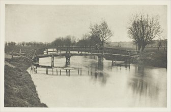 Footbridge Near Chestnut, 1880s. Creator: Peter Henry Emerson.