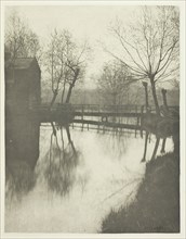 Footbridge Near Chingford, 1880s. Creator: Peter Henry Emerson.