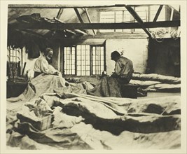 In a Sail-Loft, 1887. Creator: Peter Henry Emerson.