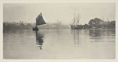On the Flood, 1887. Creator: Peter Henry Emerson.