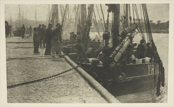 The First of the Herring, 1887. Creator: Peter Henry Emerson.