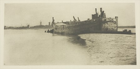 The old Ship, 1887. Creator: Peter Henry Emerson.