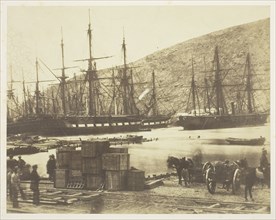 Head of Harbour, Balaklava, 1855. Creator: Roger Fenton.
