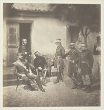 Major General Estcourt and Staff, 1855. Creator: Roger Fenton.