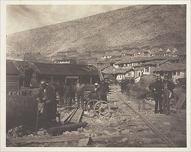 The Railway Yard, Balaklava, 1855. Creator: Roger Fenton.