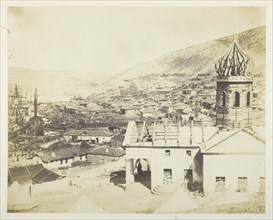 The Russian Church & Town of Balaklava, 1855. Creator: Roger Fenton.