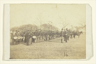 50th Pennsylvania Infantry in Parade Formation, c. 1870/82. Creator: Tim O'Sullivan.