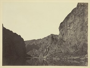 Black Cañon, Colorado River, looking below from Big Horn Camp, 1871. Creator: Tim O'Sullivan.