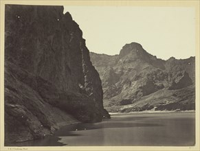 Black Cañon, Colorado River, looking below near Camp 7. Explorations in Nevada and Arizona..., 1871. Creator: Tim O'Sullivan.