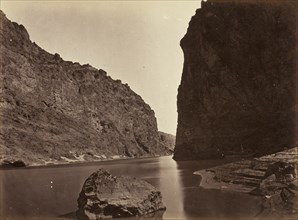 Black Cañon, Colorado River, Looking Below, Near Camp 7, 1871. Creator: Tim O'Sullivan.