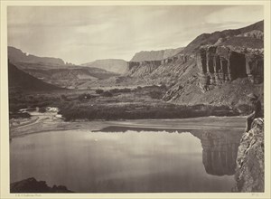 Looking Across the Colorado River to the Mouth of Paria Creek, 1873. Creator: Tim O'Sullivan.