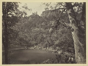 View on Apache Lake, Sierra Blanca Range, Arizona, 1873. Creator: Tim O'Sullivan.