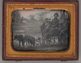 Untitled (Alfred Crandon Dog Team), 1850. Creator: Unknown.
