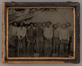 Untitled (Group Portrait of Miners), 1870. Creator: Unknown.