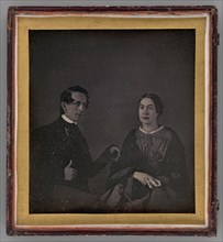 Untitled (Portrait of a Man and Woman), 1844. Creator: Unknown.