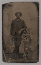 Untitled (Portrait of a Standing Man), 1860s. Creator: Unknown.