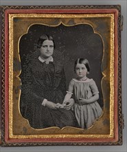 Untitled (Portrait of a Woman and a Child), 1850s. Creator: Unknown.