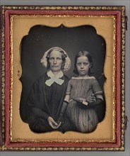 Untitled (Portrait of a Woman and a Girl), 1855. Creator: Unknown.