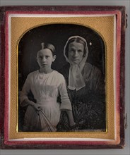 Untitled (Portrait of a Woman and Girl), 1847. Creator: Unknown.