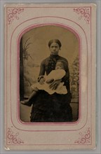 Untitled (Portrait of a Woman Holding a Baby), 1860s. Creator: Unknown.