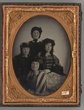 Untitled (Portrait of Four Women), 1864. Creator: Unknown.