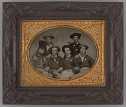 Untitled (Portrait of Six Men), 1870. Creator: Unknown.