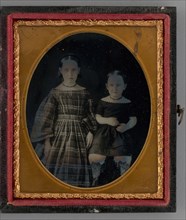 Untitled (Portrait of Two Girls), 1865. Creator: Unknown.