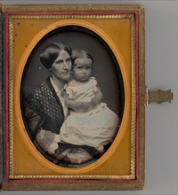 Untitled (Portrait of Woman Holding a Baby), 1862. Creator: Unknown.