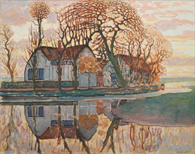 Farm near Duivendrecht, c. 1916. Creator: Piet Mondrian.