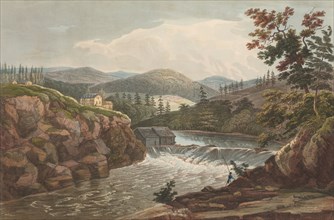 Little Falls at Luzerne (No. 1 of The Hudson River Portfolio), 1822-23. Creator: John Hill.