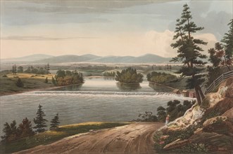 View Near Sandy Hill (No. 7 of The Hudson River Portfolio), 1822-23. Creator: John Hill.
